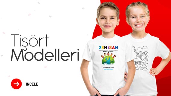 23 Nisan Çocuk Tişört Modelleri - istecanta.com