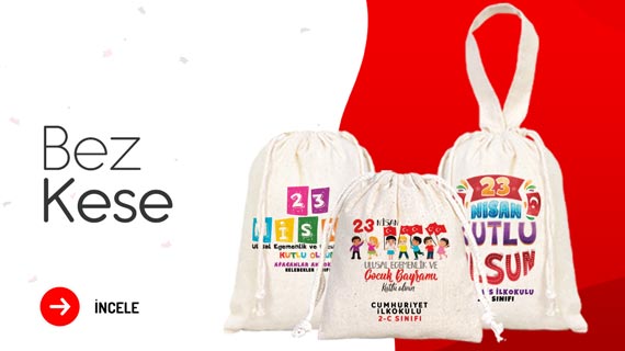 23 Nisan Baskılı Bez Kese - istecanta.com