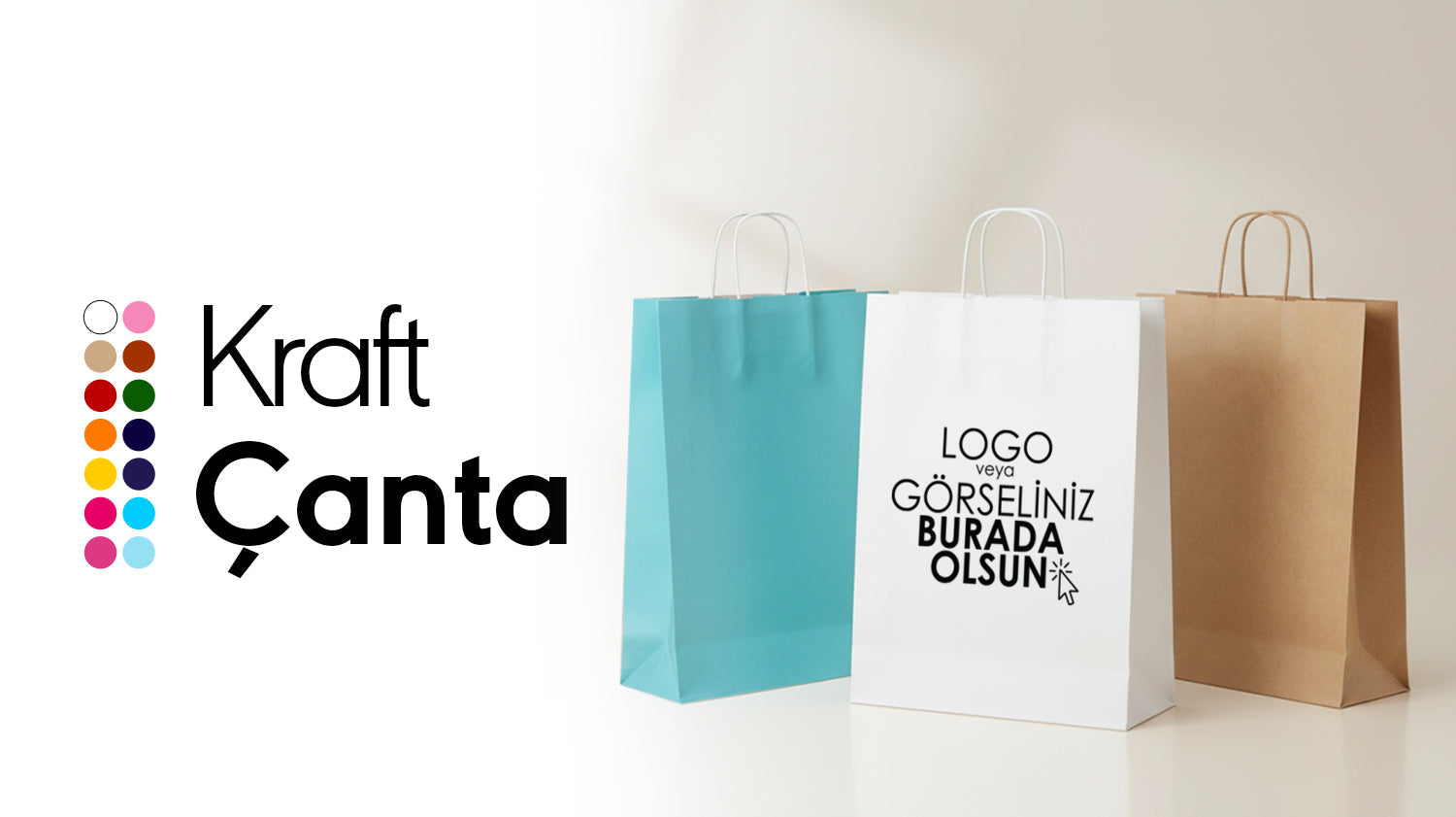 Baskılı Kraft Çanta - istecanta.com