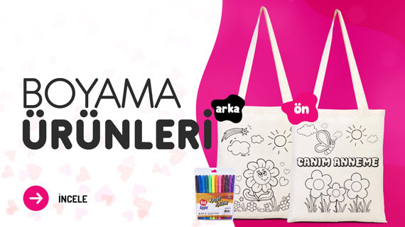 Kadınlar Günü Boyanabilir Ürünler - istecanta.com