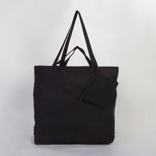 Katlanabilir Alışveriş Çantası - Siyah, 15x13cm Siyah Astarsız Clutch - istecanta.com
