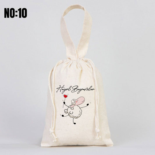 Bayram Harçlık Kesesi - Tek Tutma Kısa Kulp, 15,5 x 20 cm - No:10 - istecanta.com