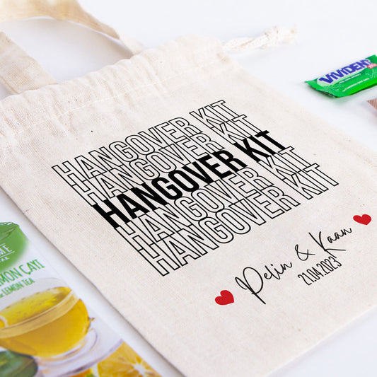 Hangover Kit Kesesi - Tek Tutma Kulp Bez Kese 15x20cm - istecanta.com