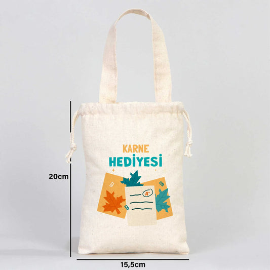 Karne Günü Bez Kese – 15,5 × 20 cm Tek Tutma Kısa Kulp (Özelleştirilebilir)