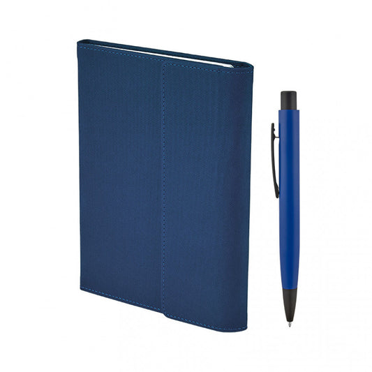 Siyah Hediyelik Set - Termo Deri Defter & Kalem Kombini 2424-K