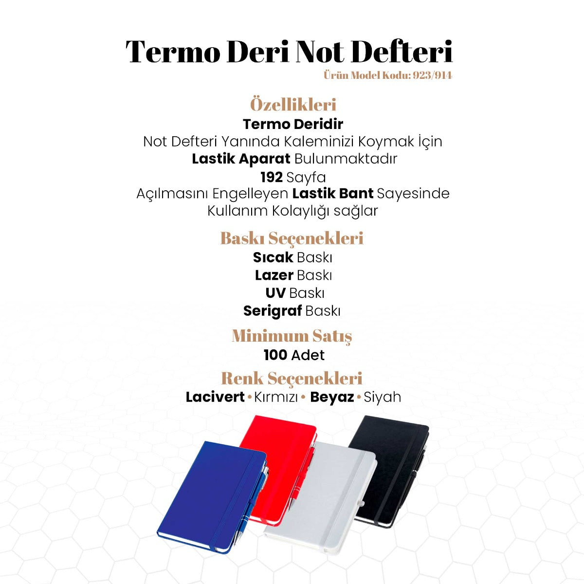 Termo Deri Not Defteri - 923-914 - istecanta.com