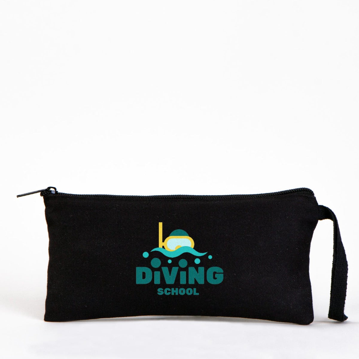 Bez Kalemlik ve Makyaj Çantası - Siyah 21x10 cm (Özelleştirilebilir) - istecanta.com