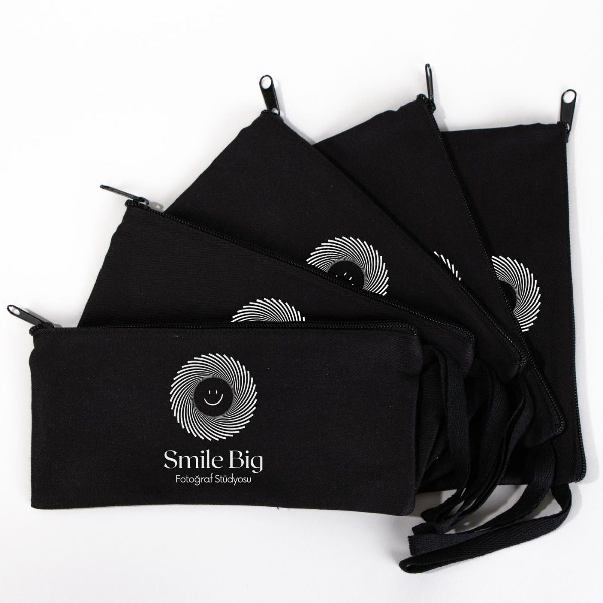 Bez Kalemlik ve Makyaj Çantası - Siyah 21x10 cm (Özelleştirilebilir) - istecanta.com