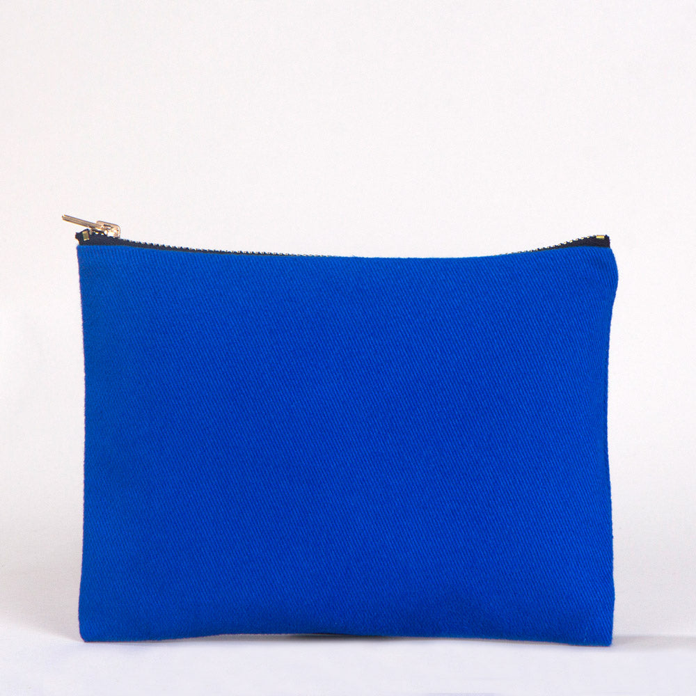 Star Clutch 21x15 cm Saks Mavi - Metal Fermuar – istecanta.com