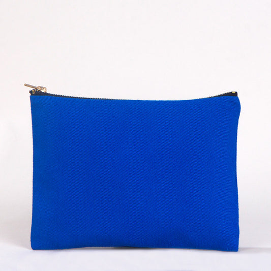 Star Clutch 21x15 Saks Mavi - Metal Fermuar - istecanta.com