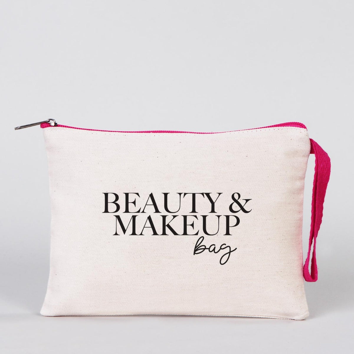 Clutch 21x15 cm Fuşya Fermuar (Özelleştirilebilir) - istecanta.com