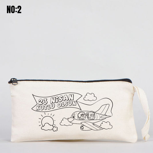 23 Nisan Boyanabilir Bez Kalemlik - istecanta.com