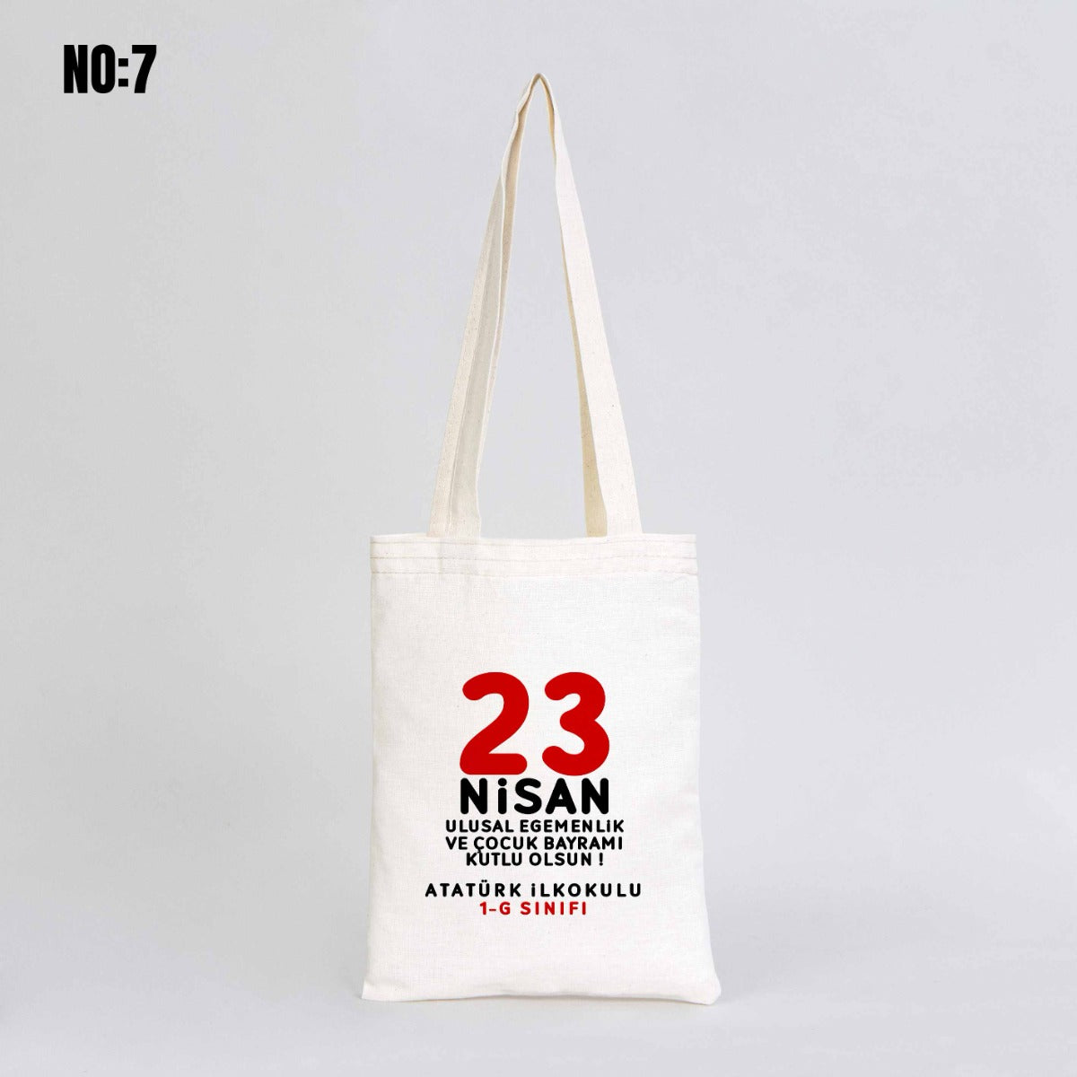 Kitap Çantası 23 Nisan Hediyesi - 20x25cm (Özelleştirilebilir) - istecanta.com