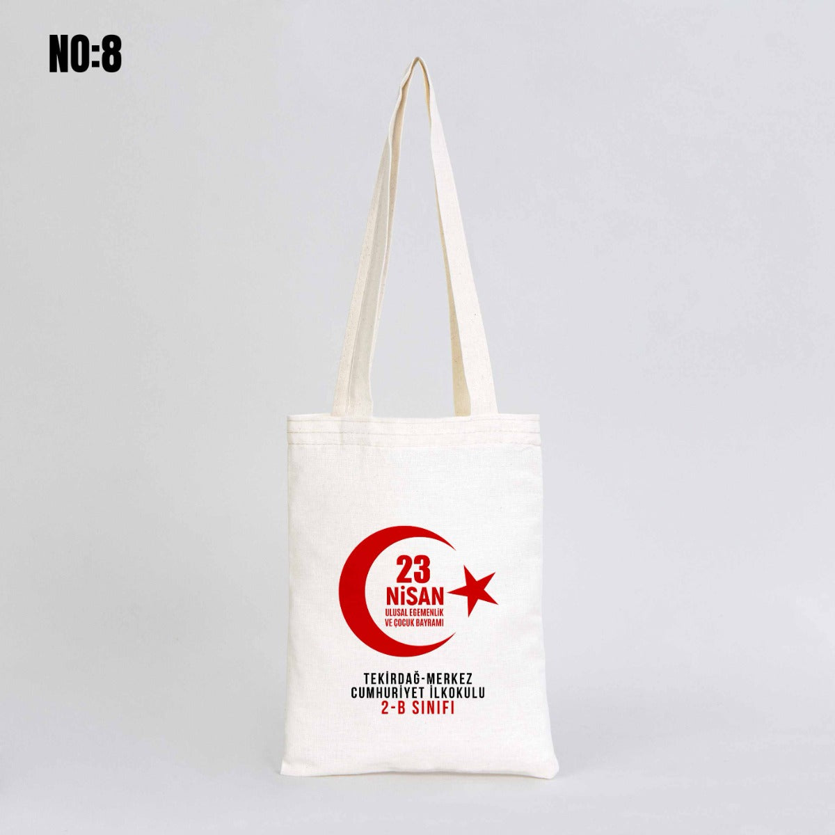 Kitap Çantası 23 Nisan Hediyesi - 20x25cm (Özelleştirilebilir) - istecanta.com