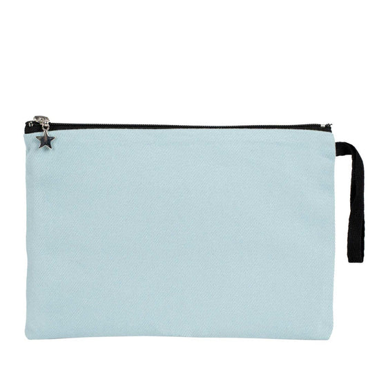 Clutch Çanta Açık Mavi (25x18 cm) Astarlı - istecanta.com