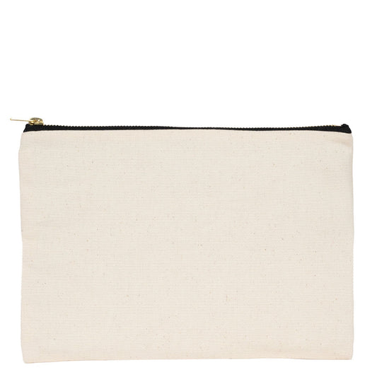 Prime Clutch- Metal Fermuar Çanta (25x18) Ham renk