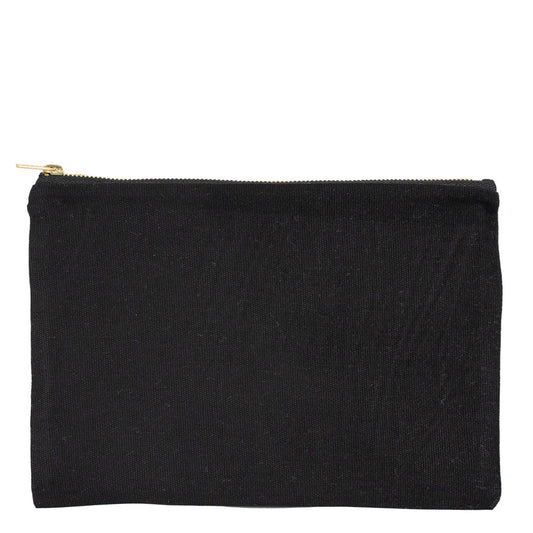 Prime Clutch - Metal Fermuar Çanta (25x18) Siyah
