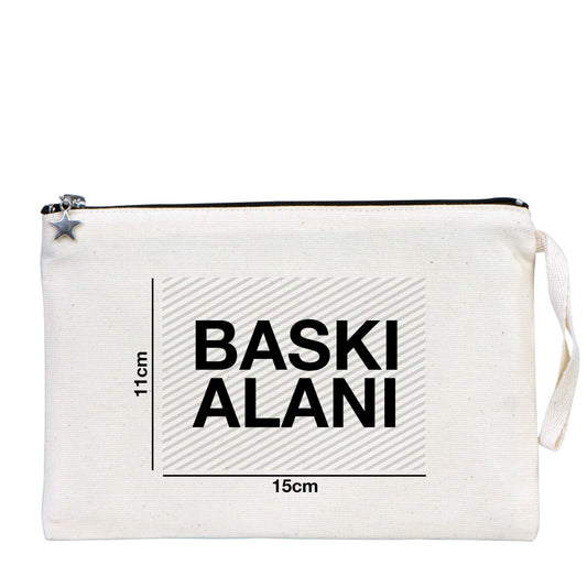 Clutch Kanvas Çanta (25x18 cm) Astarlı (Özelleştirilebilir) - istecanta.com