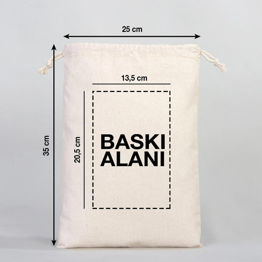 Bez Kese 25 x 35 cm (Özelleştirebilir) - istecanta.com