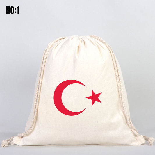 29 Ekim Büzgülü Bez Sırt Çantası 35x40 cm - istecanta.com