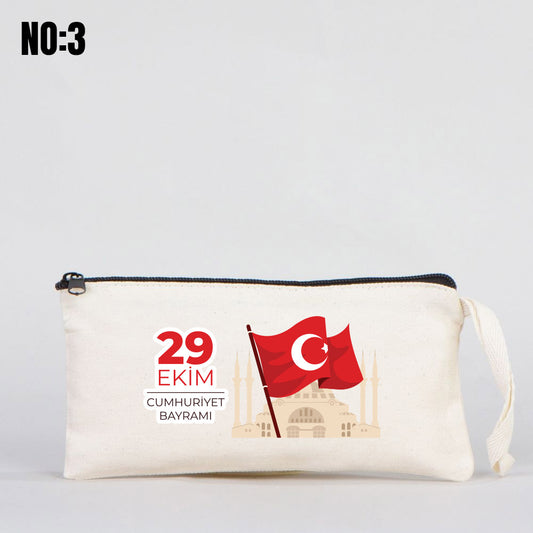29 Ekim Baskılı Bez Kalemlik, 21x10cm - istecanta.com