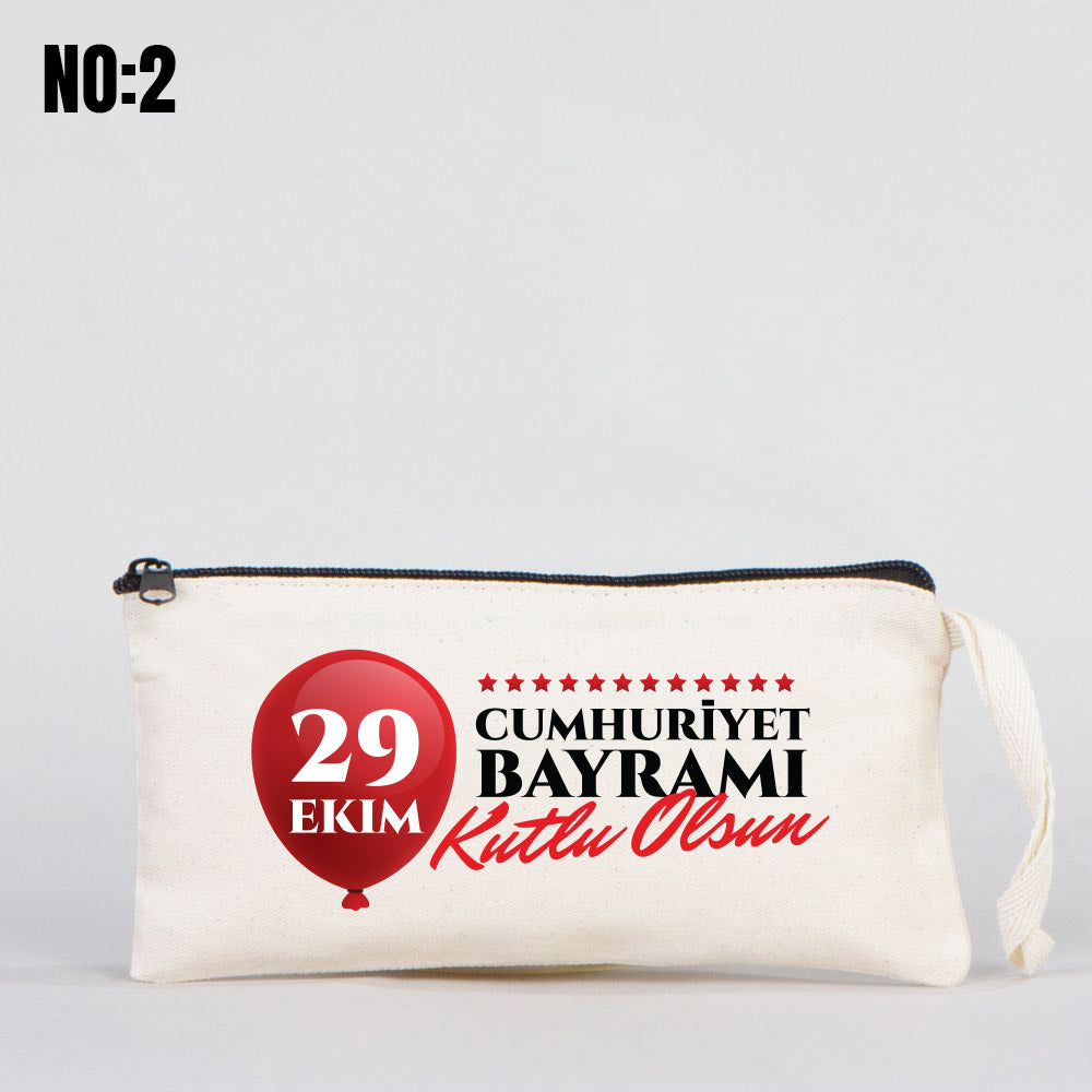 29 Ekim Baskılı Bez Kalemlik, 21x10cm - istecanta.com