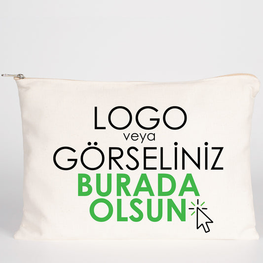 Süblimasyon Ham Bez Clutch - Lamineli 30x21 cm (Özelleştirilebilir) - istecanta.com