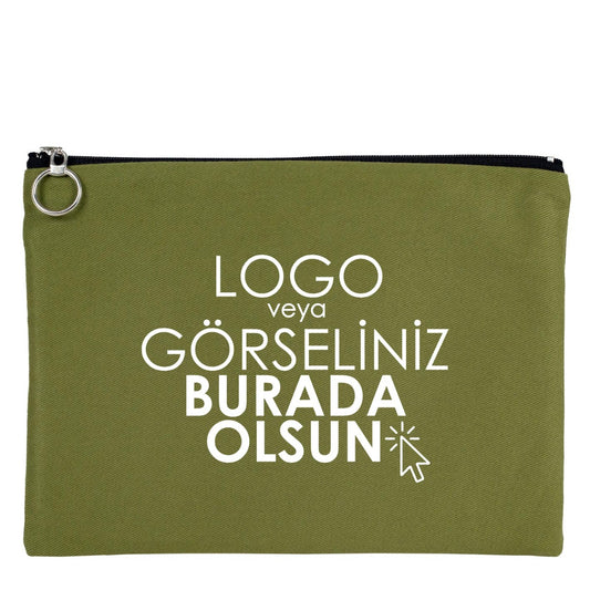 İpad Portföy Çanta Yeşil 30x21 cm Astarlı (Özelleştirilebilir) - istecanta.com