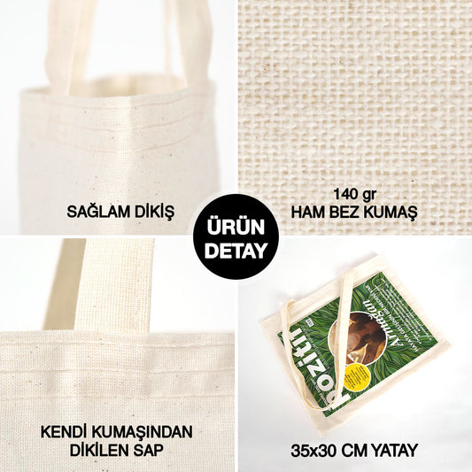 Ham Bez Yatay Omuz Askılı Çanta - 35x30 cm - istecanta.com