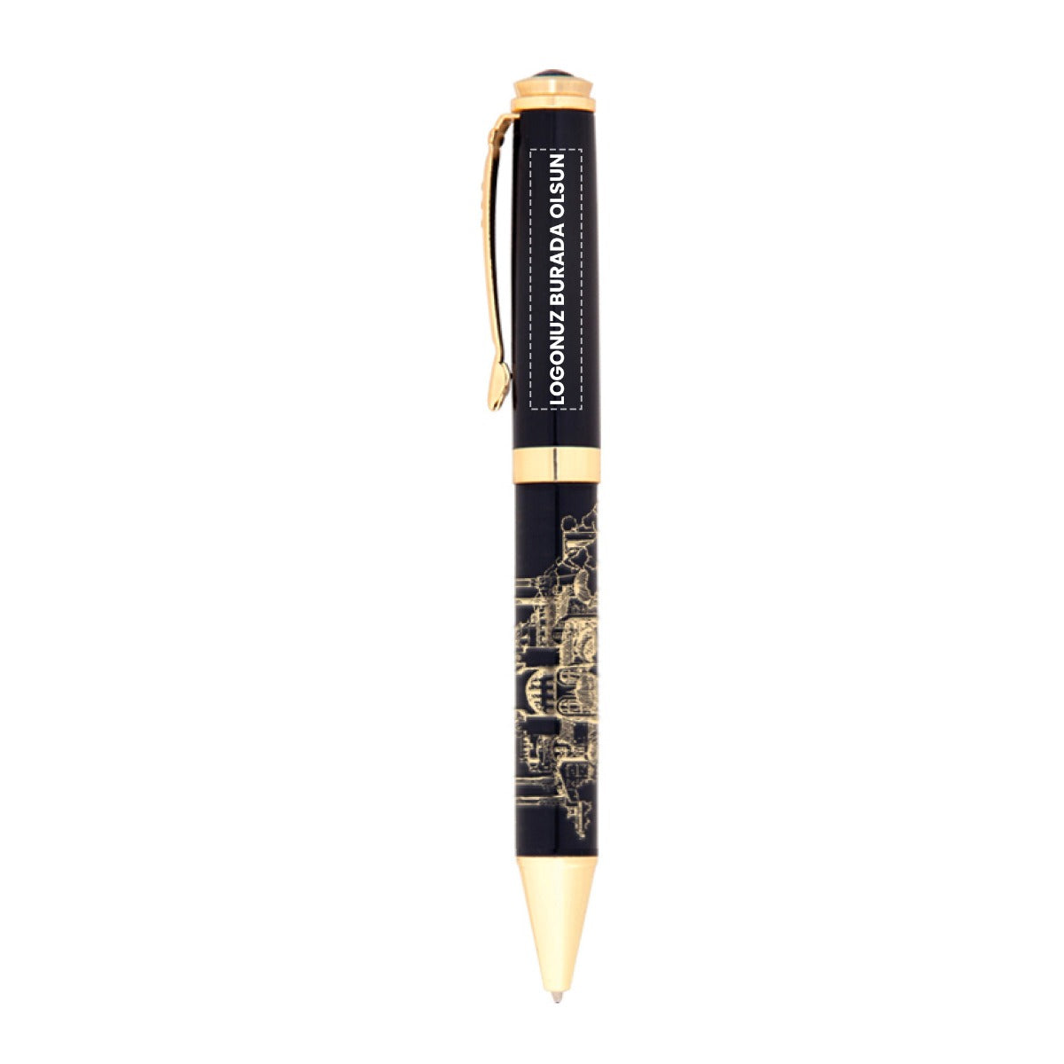 Kabartma Figürlü Metal Tükenmez Kalem-685-T - istecanta.com