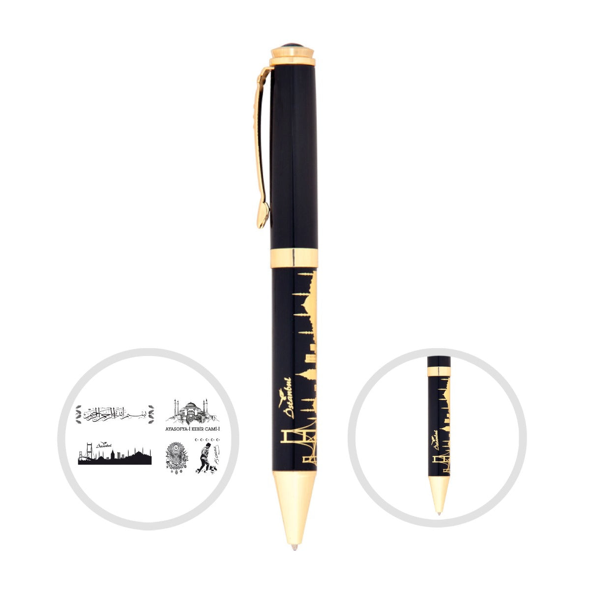 Kabartma Figürlü Metal Tükenmez Kalem-685-T - istecanta.com