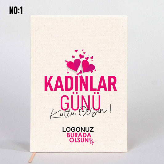 Kanvas Defter 14x20 cm - Kadınlar Günü Temalı - istecanta.com
