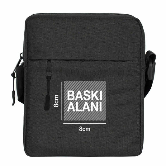 Active Omuz Çantası - Siyah 16x20x8 cm (Özelleştirilebilir) - istecanta.com