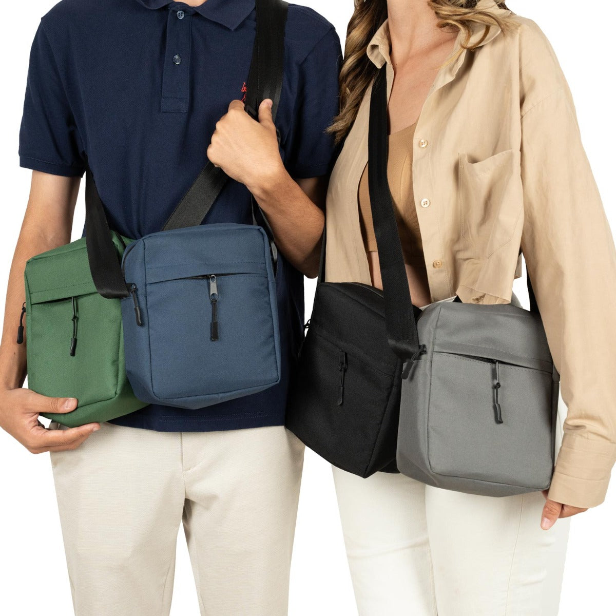 Active Omuz Çantası - Koyu Gri 16x20x8 cm (Özelleştirilebilir) - istecanta.com