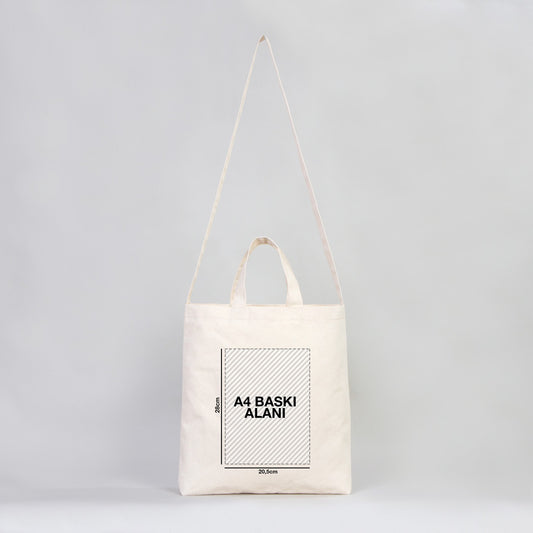 Teravih Çantam - Alt Körüklü Kanvas Çanta 38x38x4 cm (Özelleştirilebilir) - istecanta.com