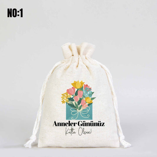 Anneler Günü Hediyelikleri Gül Kese 10x14,5 cm - istecanta.com