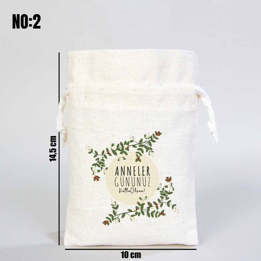 Anneler Günü Hediyelikleri Gül Kese 10x14,5 cm - istecanta.com