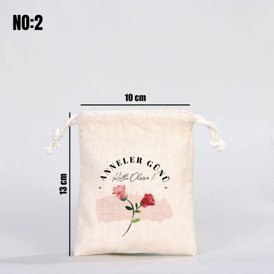 Anneler Günü Bez Kese 10x13 cm - istecanta.com