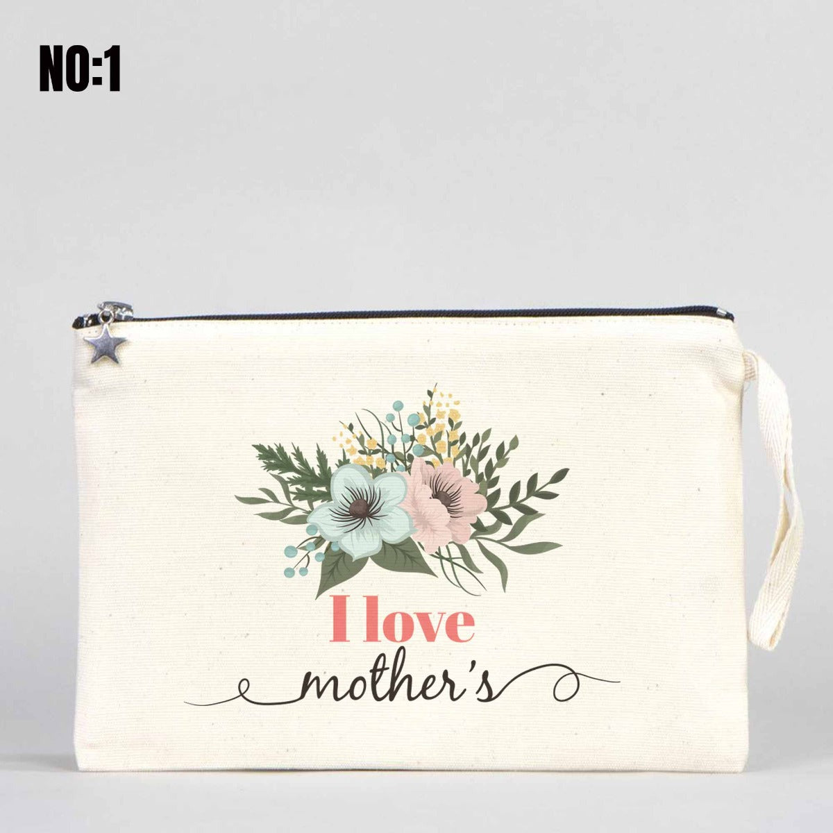Clutch Kanvas Çanta 25x18cm Astarlı - Anneler Gününe Özel - istecanta.com