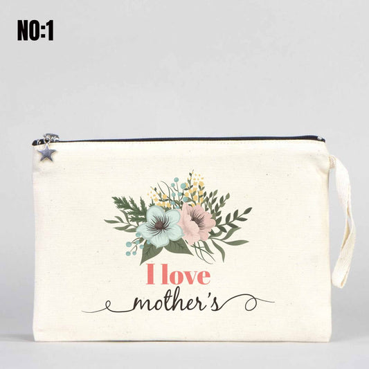 Clutch Kanvas Çanta 25x18cm Astarlı - Anneler Gününe Özel - istecanta.com
