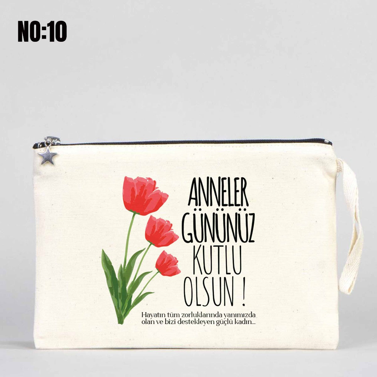 Clutch Kanvas Çanta 25x18cm Astarlı - Anneler Gününe Özel - istecanta.com