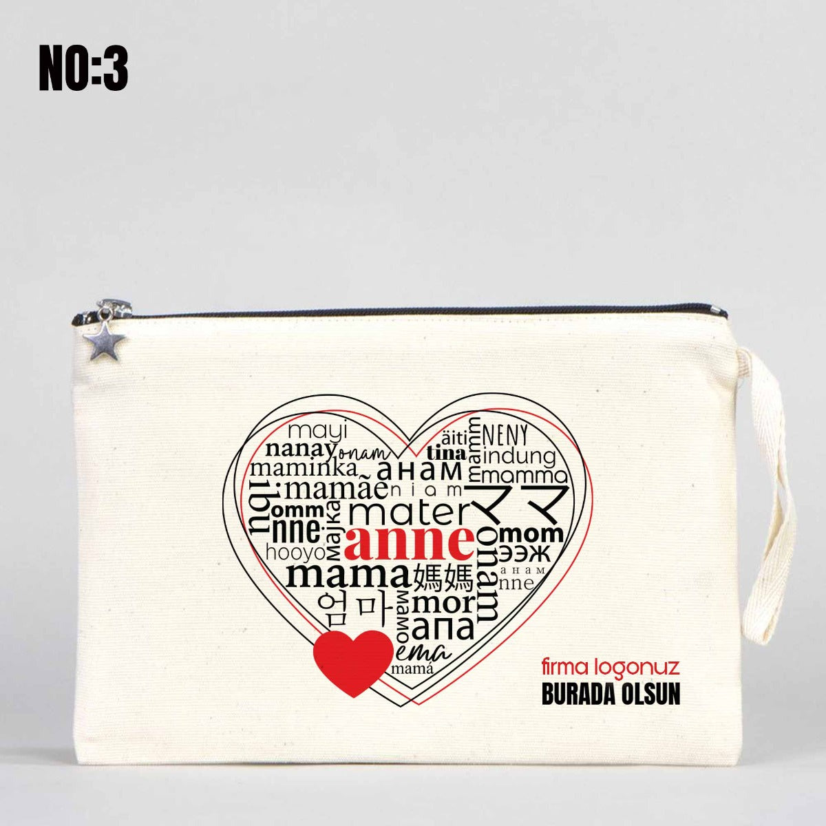 Clutch Kanvas Çanta 25x18cm Astarlı - Anneler Gününe Özel - istecanta.com