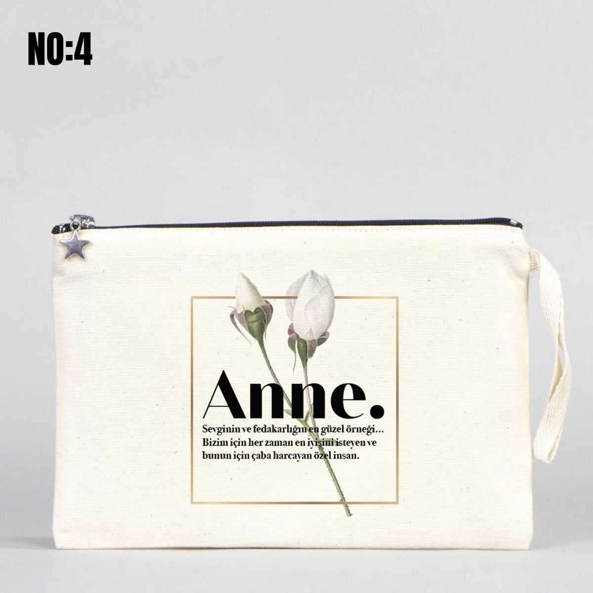 Clutch Kanvas Çanta 25x18cm Astarlı - Anneler Gününe Özel - istecanta.com