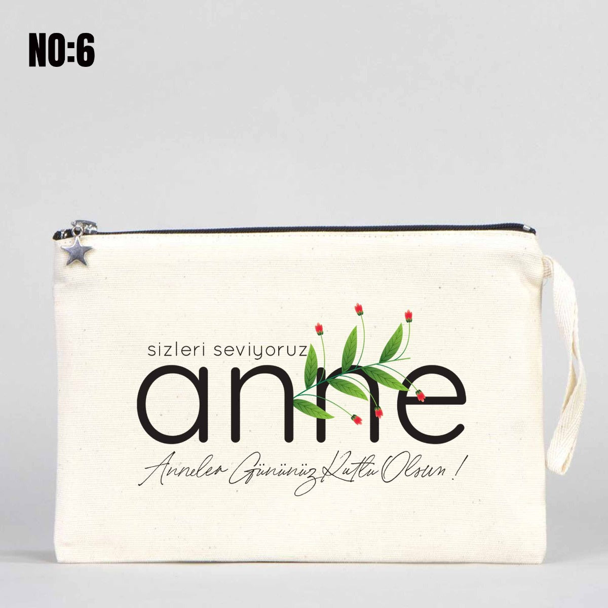 Clutch Kanvas Çanta 25x18cm Astarlı - Anneler Gününe Özel - istecanta.com