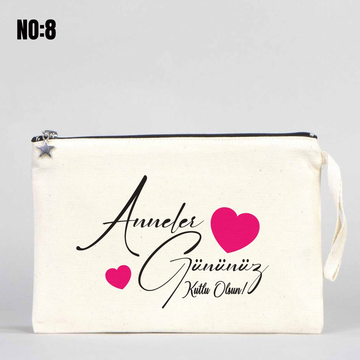 Clutch Kanvas Çanta 25x18cm Astarlı - Anneler Gününe Özel - istecanta.com