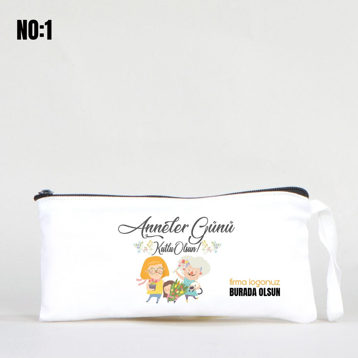 Bez Kalemlik Beyaz 21x10 cm - Anneler Günü Özel Baskılı - istecanta.com