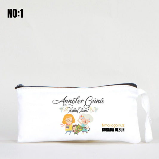 Bez Kalemlik Beyaz 21x10 cm - Anneler Günü Özel Baskılı - istecanta.com