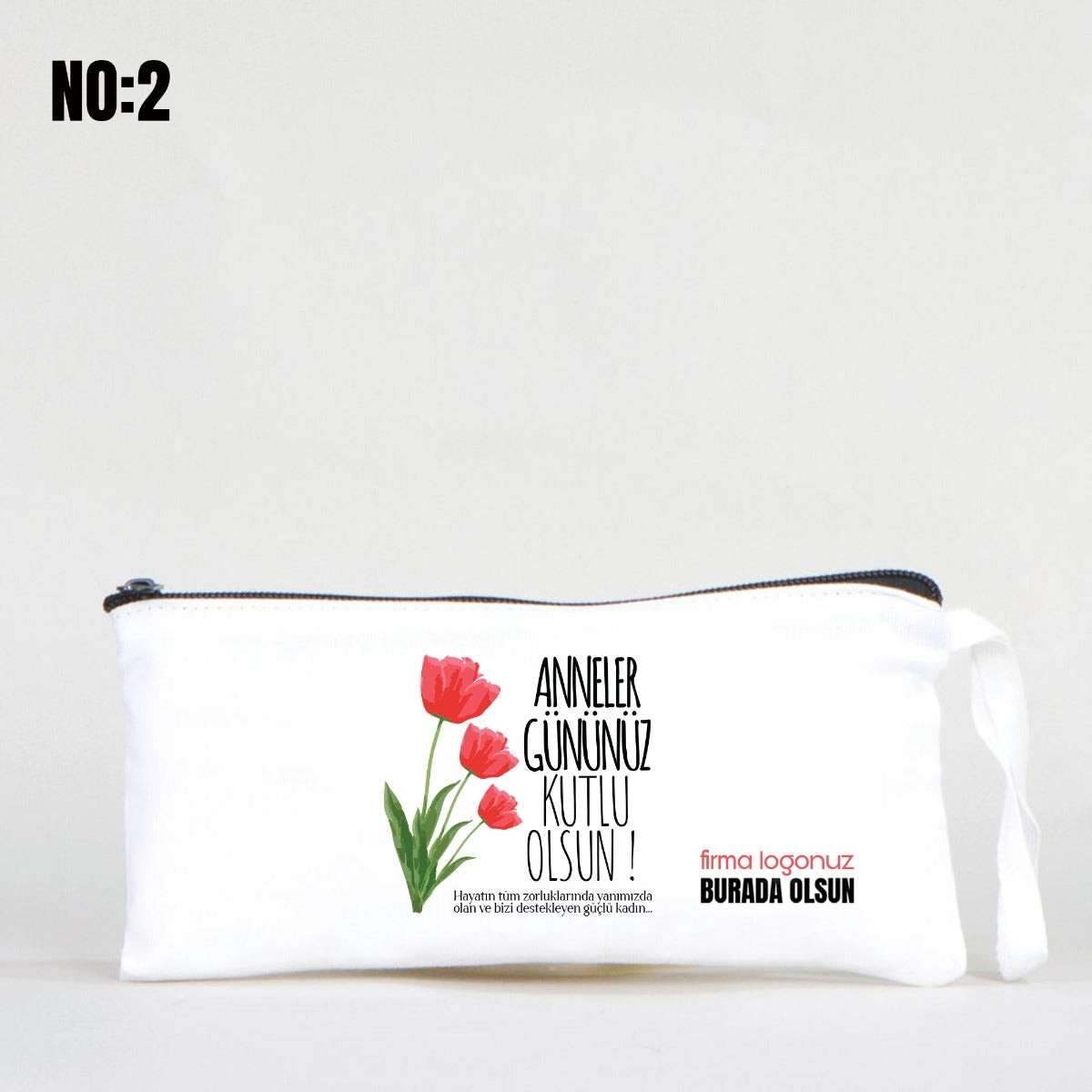 Bez Kalemlik Beyaz 21x10 cm - Anneler Günü Özel Baskılı - istecanta.com