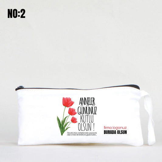 Bez Kalemlik Beyaz 21x10 cm - Anneler Günü Özel Baskılı - istecanta.com