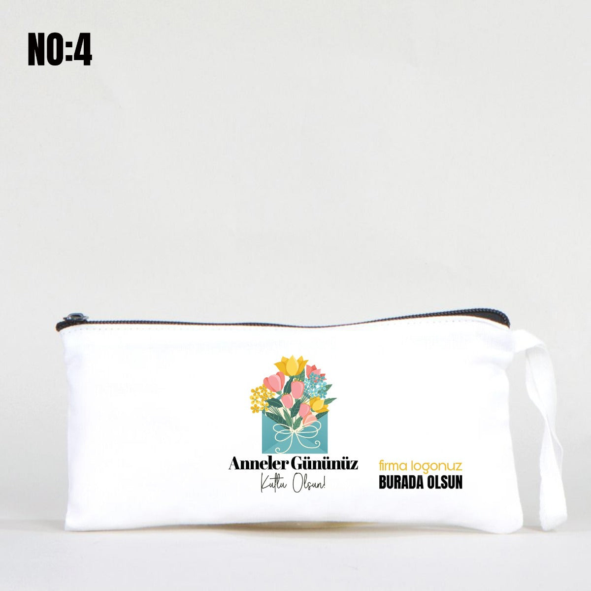 Bez Kalemlik Beyaz 21x10 cm - Anneler Günü Özel Baskılı - istecanta.com